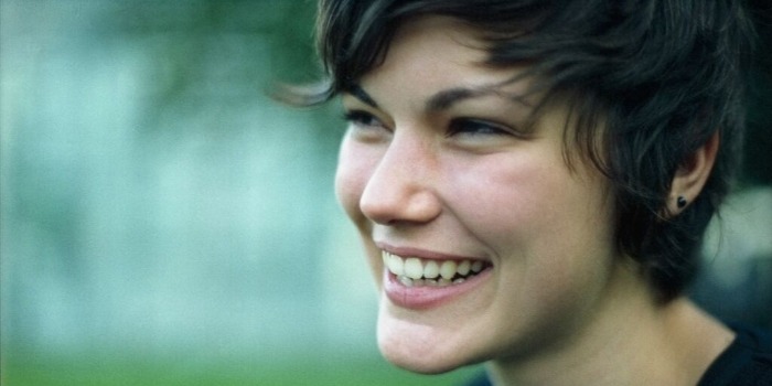 woman smiling