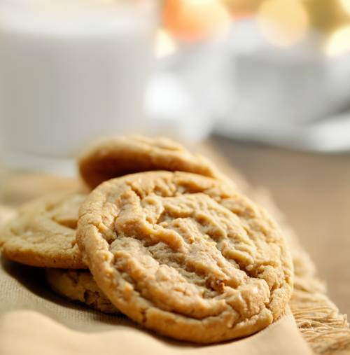 sugar free cookies, twinkling Christmas lights in the background