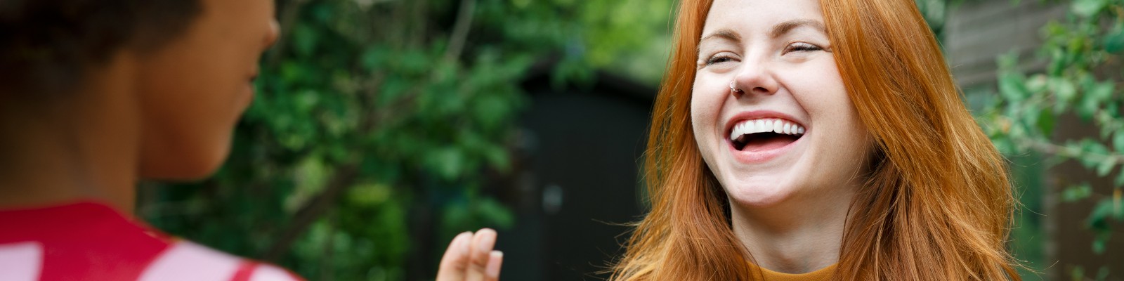 Young girl smiling