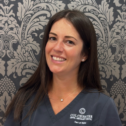 Headshot of Samantha Henly, Hygienist at Colchester Dental Specialist Centre
