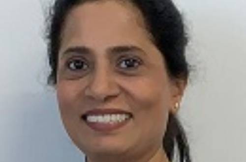 Headshot of Sunitha Bhyregowda, dentist at The Menai Bridge Dental Practice