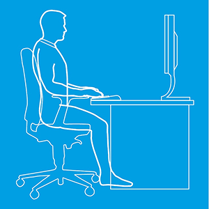 the ideal desk set-up diagram