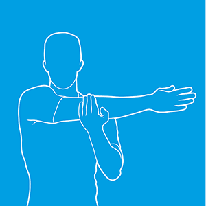 posterior shoulder stretch diagram
